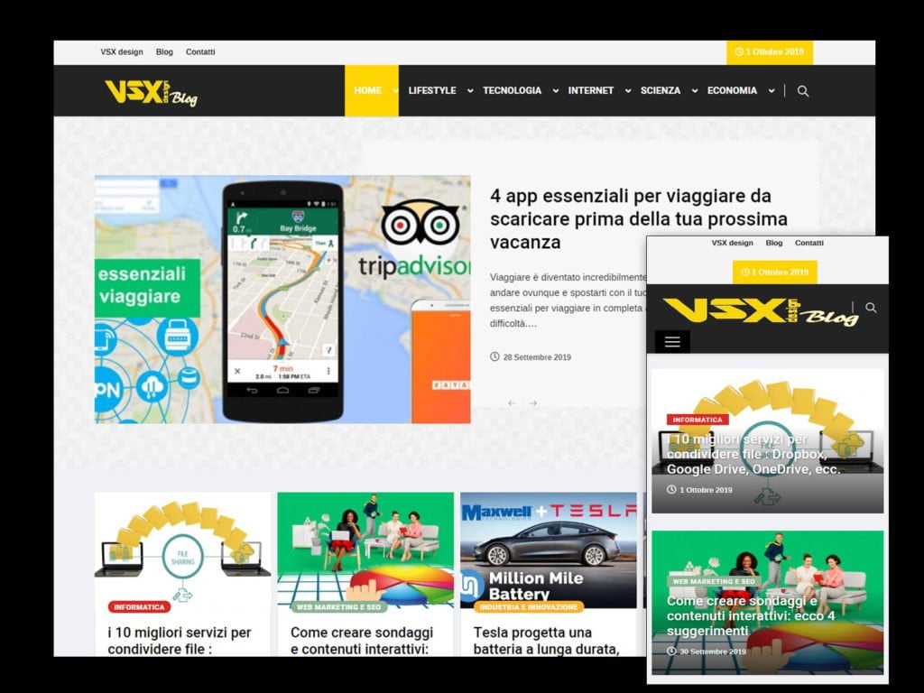 Progetto VSX blog